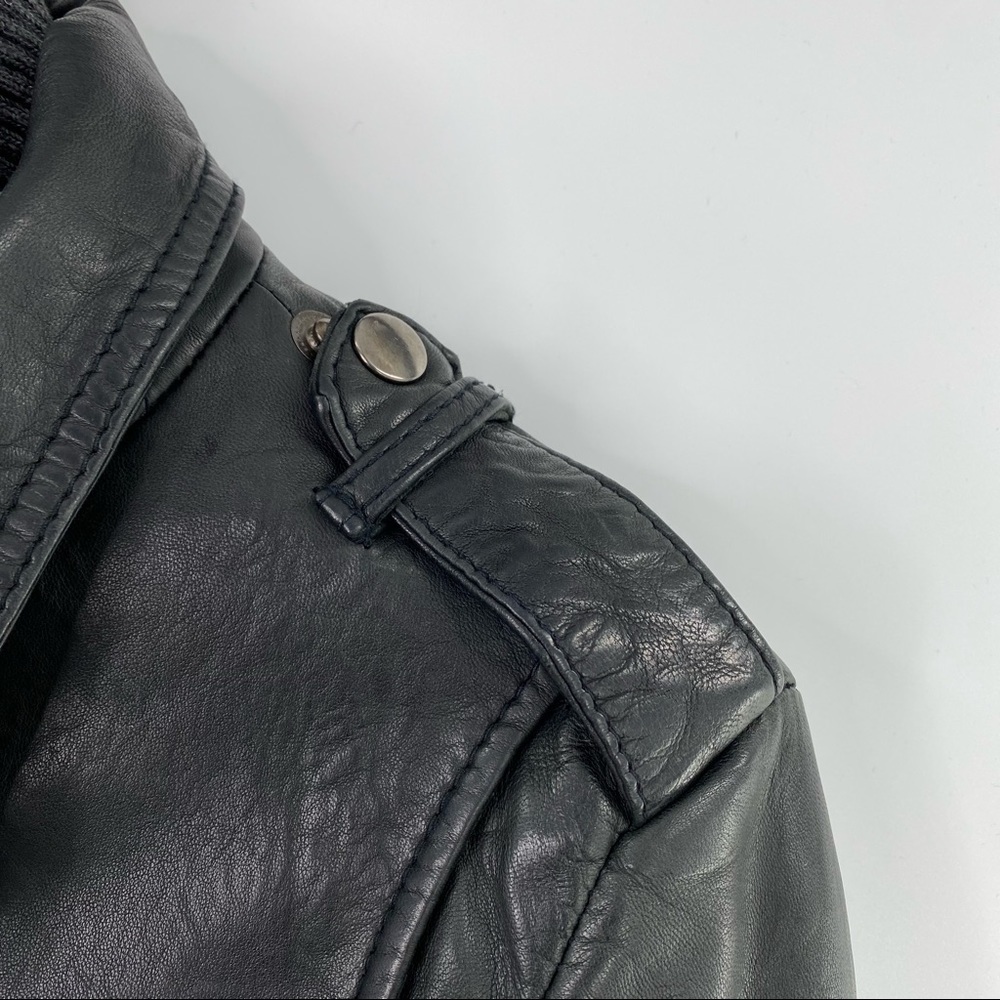 Danier Black Leather Removable Double-Lined Jacket - Size S - Picture 6 of 11